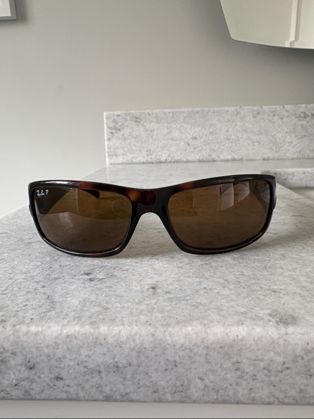 Ray-Ban Tortoise Frame Sunglasses with Brown Lenses